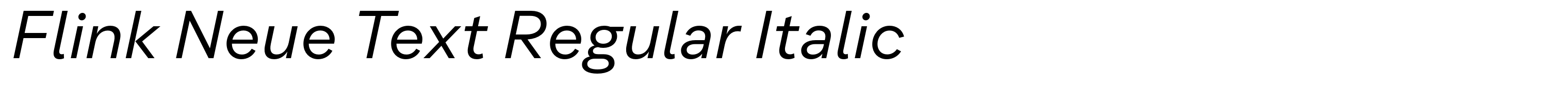 Flink Neue Text Regular Italic